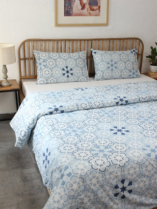 The Wily Kaleidoscope Blue Duvet Cover