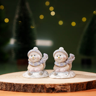 "White Ceramic Christmas Figurine"