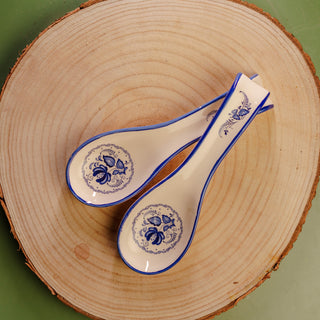 "Blue Ceramic Spoon"