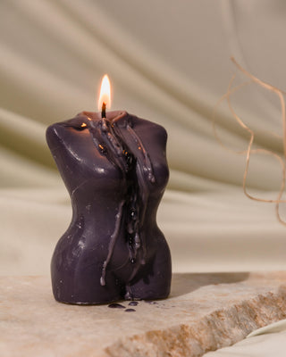 Women Torso Candle - Midnight Blue