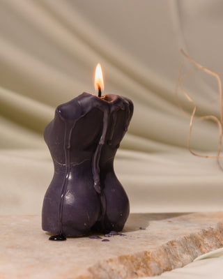 Women Torso Candle - Midnight Blue