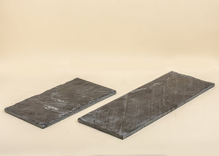 Slate two tier platter with stand