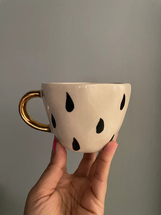 Drops Hand Painted Mugs - Set of 2