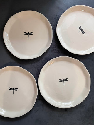 Dragonfly Plate 8inch - set of 2
