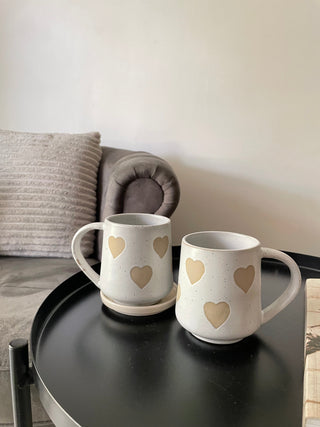 All Heart Mug White - Set of 2