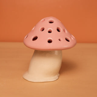 Jazzy Mushroom Lamp (Pink)