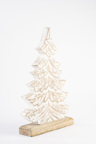 Rustic White Christmas Tree