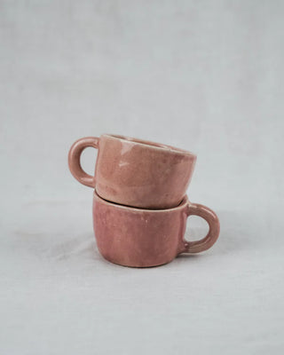 Pastel Pink Hand Pinched Ceramic Coffee / Tea Mug - TOH