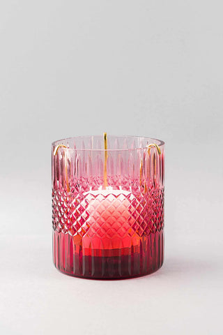 ROYAL CUT - GLASS HURRICANE | SCENTED CANDLE | RUBY