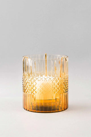 ROYAL CUT - GLASS HURRICANE | SCENTED CANDLE | AMBER