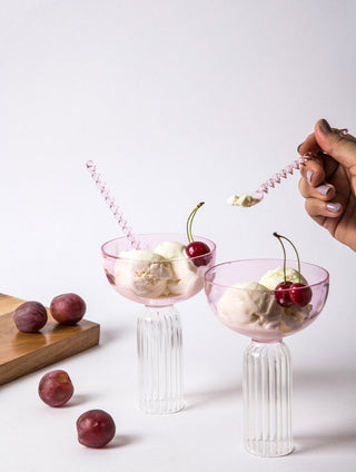 Roseate Glass / Dessert Bowl