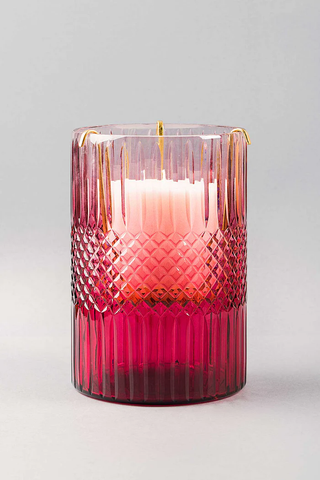 ROYAL CUT - GLASS HURRICANE | SCENTED CANDLE | RUBY