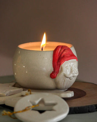 Santa Ceramic Jar Candle - TOH