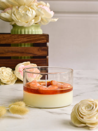 "Orange Pannacotta candle"