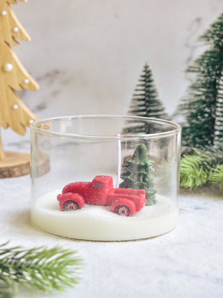"Classic Christmas Truck candle"