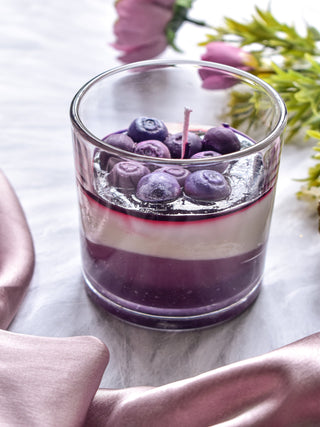 "Greek blueberry Pannacotta candle"