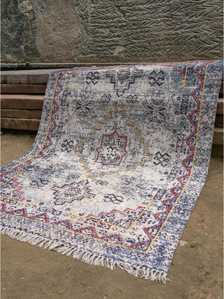 Tabriz Embroidered Cotton Rug