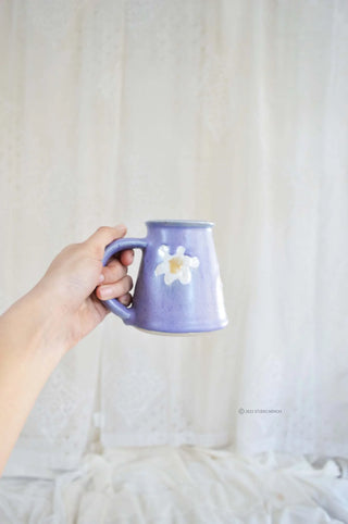 Coffee Mug- Daisy- Lilac