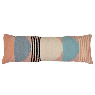 Handmade Circle Geo Lumbar Pillow