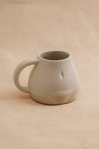 White Ceramic Butt Sculpture Mug - TOH