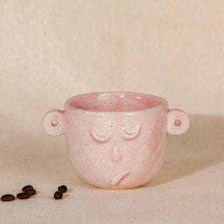 The Warrior Face Ceramic Coffee , Tea , Milk Mug in Pink color
